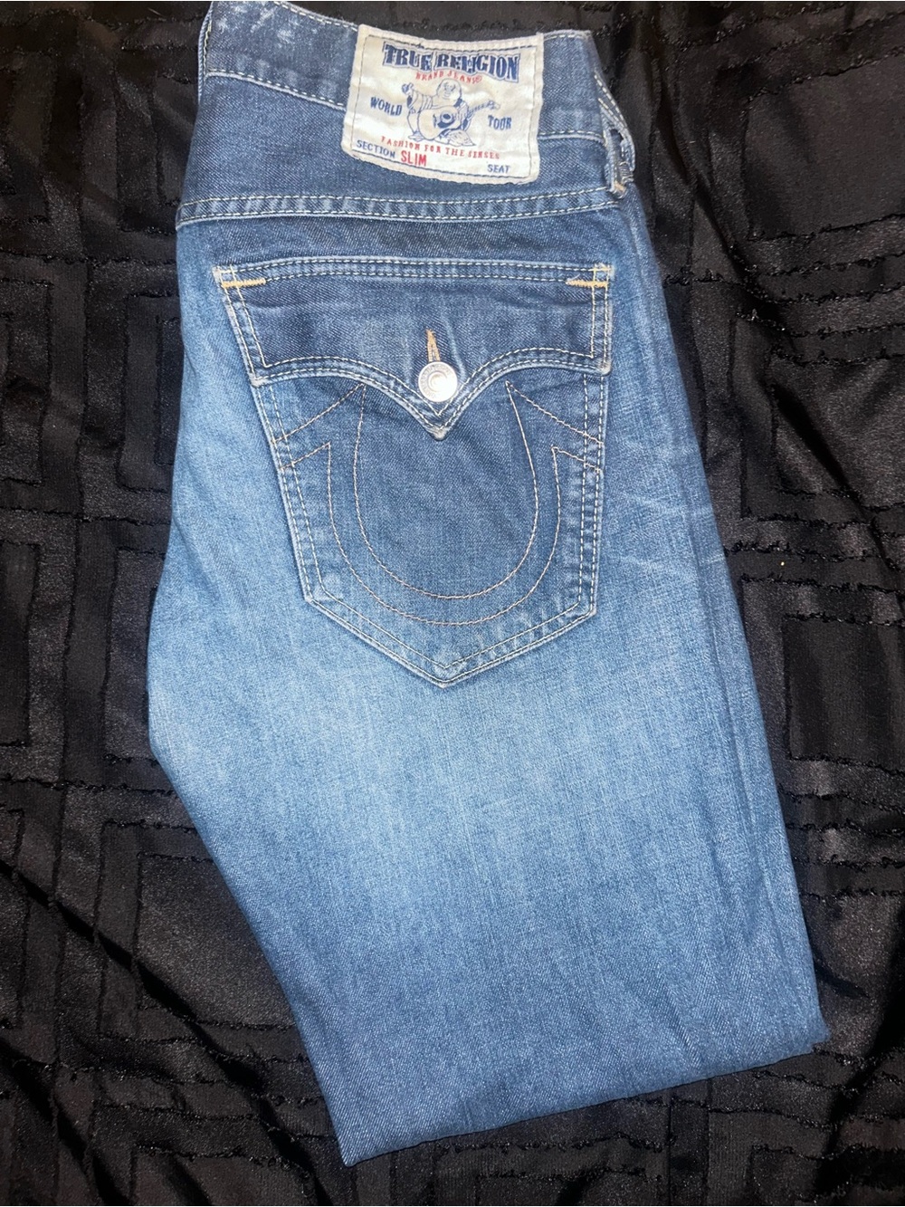 True Religion Slim Jeans Light Blue Wash